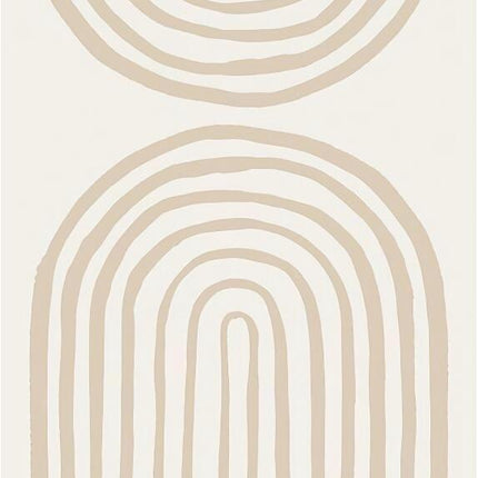Modern Abstract Curved Canvas Painting Wall Art Poster