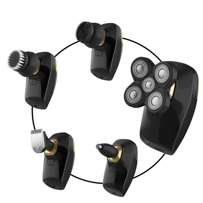 Five-in-one Bald Artifact Bdy Men's Electric Shaver