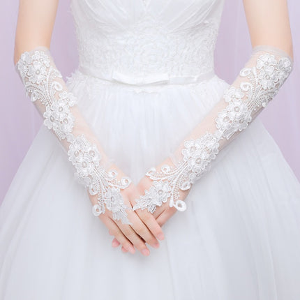Bride Korean Gloves Wedding Dress