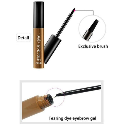 Peel Off Brown Black Eye Brow Tattoo Tint Waterproof Long-lasting Professional Eyebrow Gel Cream Masc Eye Makeup Cosmetics