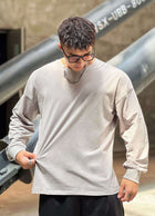 Loose Fitness Clothes Sports Clothes Long Sleeve T-shirt Pullover Hoodie Thin Section Men