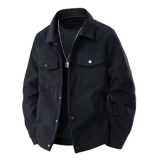 Retro Casual Loose Men's Lapel Work Jacket