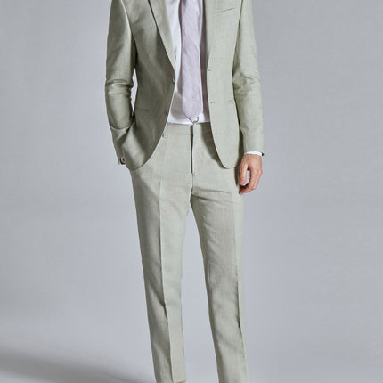 Men's Classic Solid Color Blazer And Pants Set