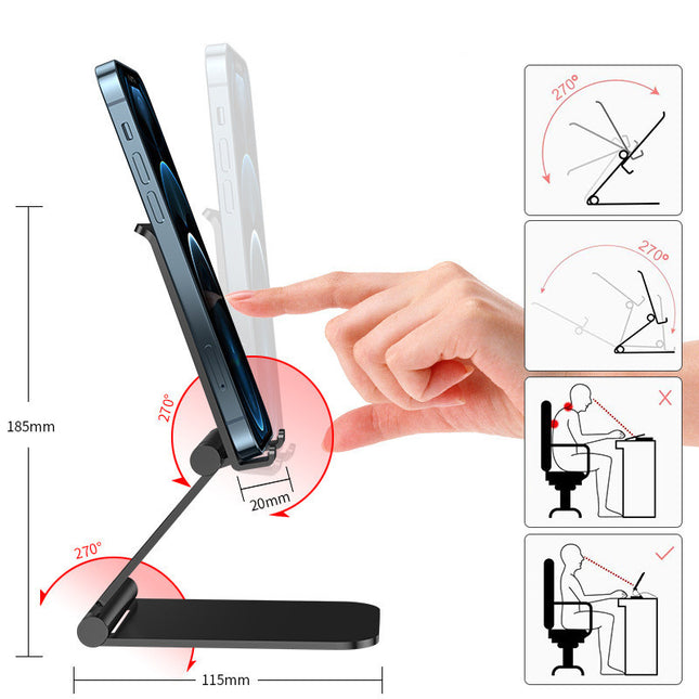 Flat Aluminum Alloy Bracket Portable And Retractable