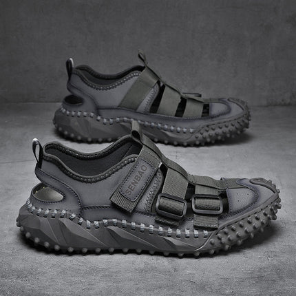 Plus Size Men's Mesh Breathable Casual Shoes Hollow Out
