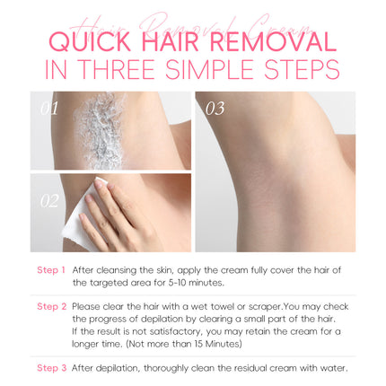 Depilatory Cream Leg Hair, No Black Spots Under Armpit