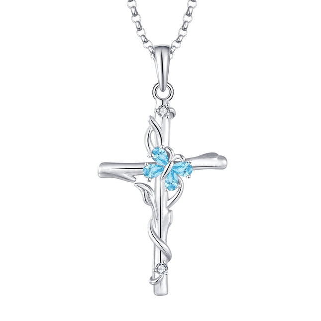 Cross Necklace Sterling Silver