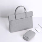 Silver gray with a small bag