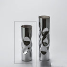 Simple Modern Light Luxury Silver Glass Vase Floral Decorations
