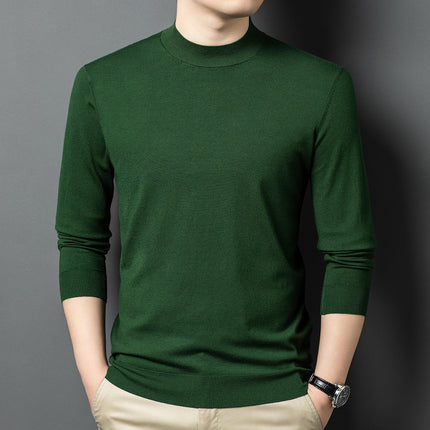 Round Neck Wool T Men's Sweater Skin-friendly