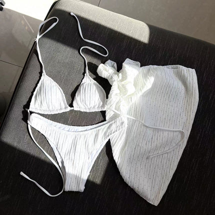 Swimsuit Backless Drawstring Banded Bikini Suit