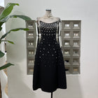 Handmade Rhinestone Heavy Industry Waist Tube Top Dress