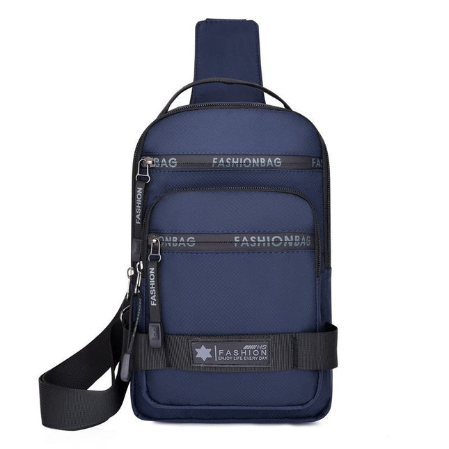 Men's One-shoulder Oxford Cloth Travel Casual And Lightweight Chest Bag