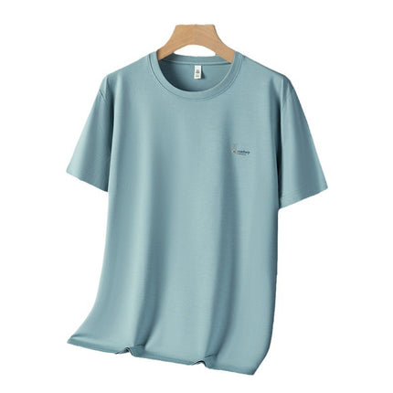 5A Antibacterial ICE Cotton Skin-friendly Breathable Round Neck T-shirt