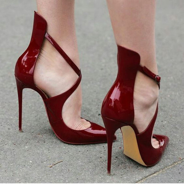 Women's Shoes Cross Strap Stiletto Heel