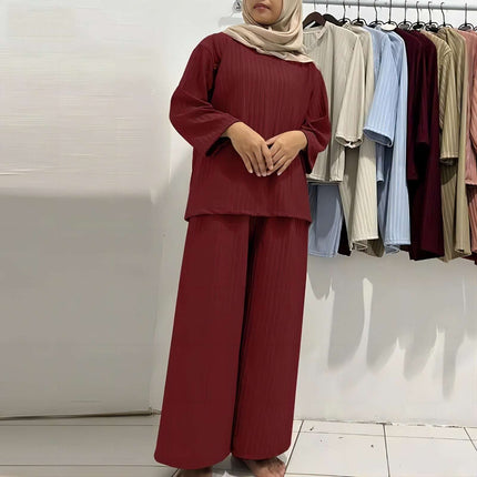 Women's Fashion 2-Piece Set Muslim Suit