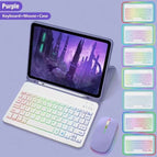 Purple Keyboard And Mouse
