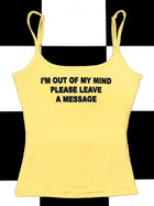 Hot Girl Letter Print Elegant Slim Fit Slimming Sleeveless Short Strap Women's Top