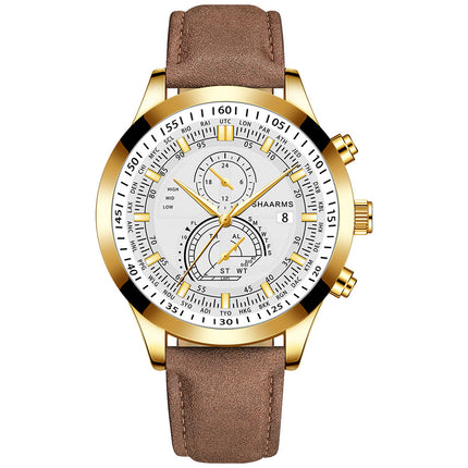 Men's Casual Simple Belt Watch