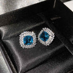 Blue Ear Studs