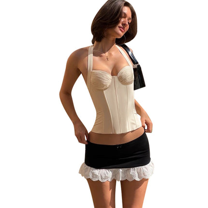 Hot Girl New For Women Sexy Waist Trimming Cropped Tank Top