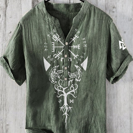 Plus Size Digital Printing Men's Short Sleeve