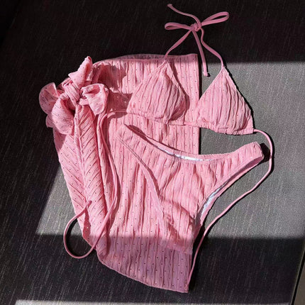 Swimsuit Backless Drawstring Banded Bikini Suit