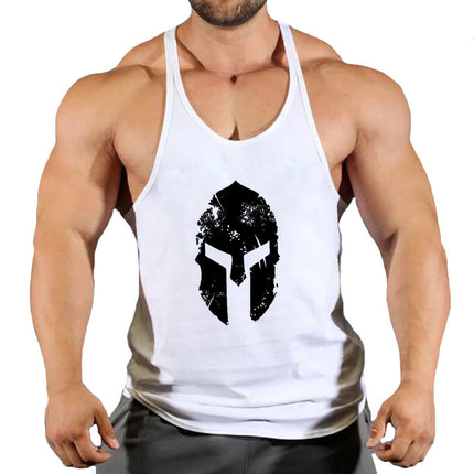 Fitness Men's Loose Sports Waistcoat Sleeveless I-shaped Hurdle Training Clothes Thin Strap Vest