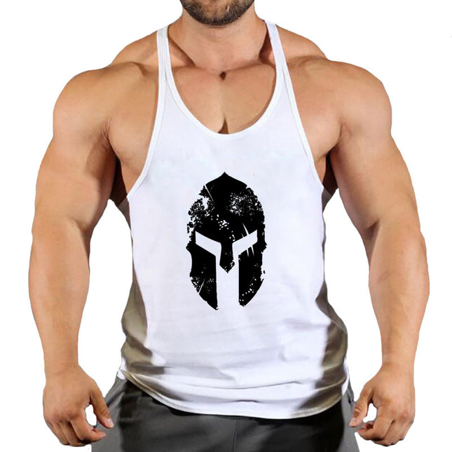 Fitness Men's Loose Sports Waistcoat Sleeveless I-shaped Hurdle Training Clothes Thin Strap Vest
