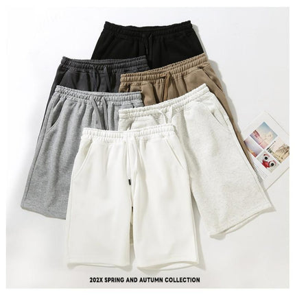 Loose Shorts Men's And Women's Cotton Sweatpants Casual Wide Leg Track Pants