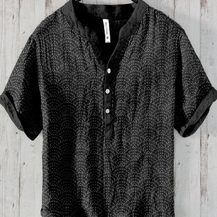 Plus Size Digital Printing Men's Short Sleeve