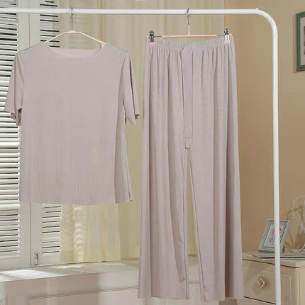 Pajamas Casual Soft Thin Suit Fashion Home Wear Two-piece Set