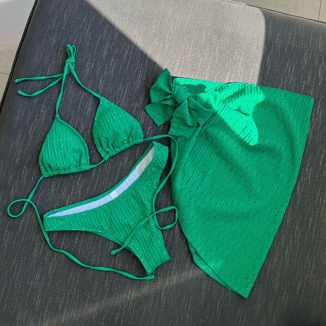 Swimsuit Backless Drawstring Banded Bikini Suit