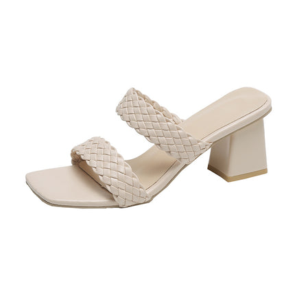 Women's Fashion Weaving All-matching Flip-flops