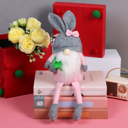 Easter Rabbit Doll Creative Faceless Doll Scene Decoration Ornaments