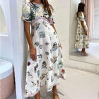 Fashion Summer Casual Printing Dress Women