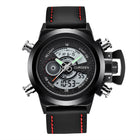 Fashion Belt Multi-functional Double Display Sports Watch For Men