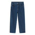 Black And White Basic Simple Jeans Men's Slim Trousers