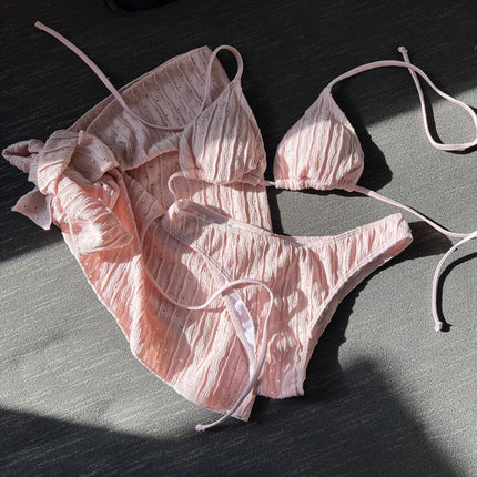 Swimsuit Backless Drawstring Banded Bikini Suit