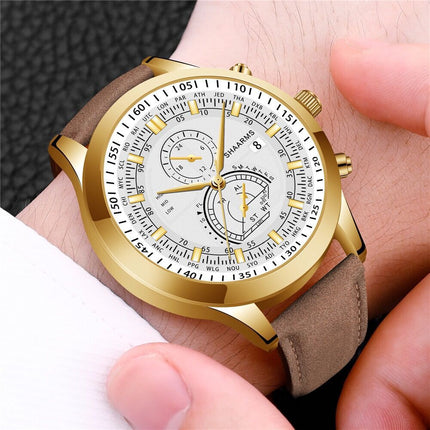 Men's Casual Simple Belt Watch