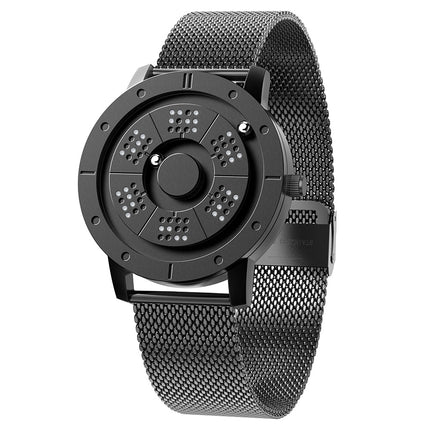 Fashion Sports Quartz Watch Blue Steel Timepiece