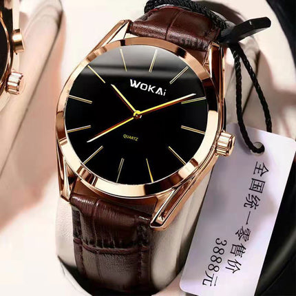 Men's Business Luxury Leather Belt Sports Quartz Watch