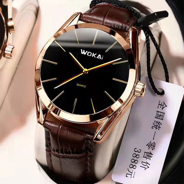 Men's Business Luxury Leather Belt Sports Quartz Watch
