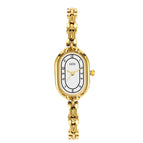 Gold Strap White Plate