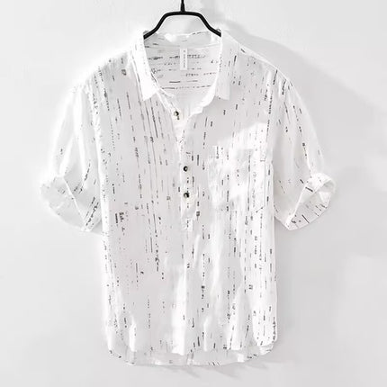 Summer Menswear Pu Shuai Short-sleeved T-shirt Lapel Polo Shirt