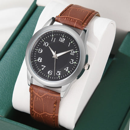 Men's Leather Belt Quartz Watch