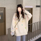 Loose And Lazy Style Pullover Women's Design Sweater Top