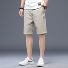 Summer Ice Silk Ultra-thin Middle Pants Men's Loose Track Pants Casual Breeches Beach Shorts Men's Shorts