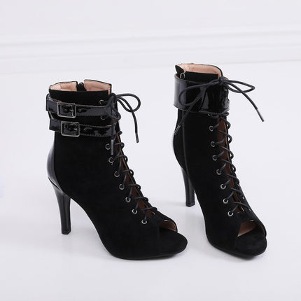 Stiletto Peep-toe Mesh High Heel Sandals