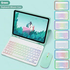 Green Keyboard And Mouse